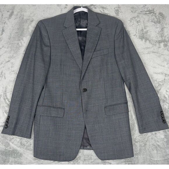 Polo Ralph Lauren Gray Blazer Jacket 100% Wool‎ Men's 38R Read* - Picture 1 of 10